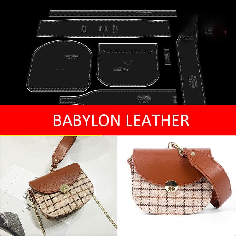 BABYLON™ Elegant Women's Saddle Bag DIY Craft Pattern AAB - 59 - Babylon LeatherBabylon LeatherAAB - 59 - Kraft Board