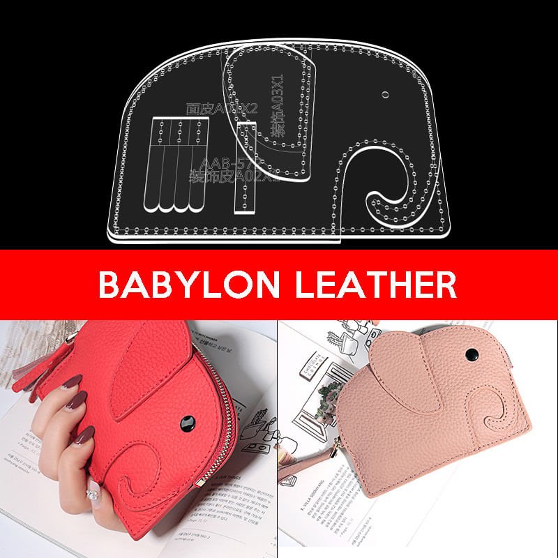 BABYLON™ Elephant Leather Clutch Pattern AAB - 572 - Babylon LeatherBabylon LeatherAAB - 572 - Kraft Board