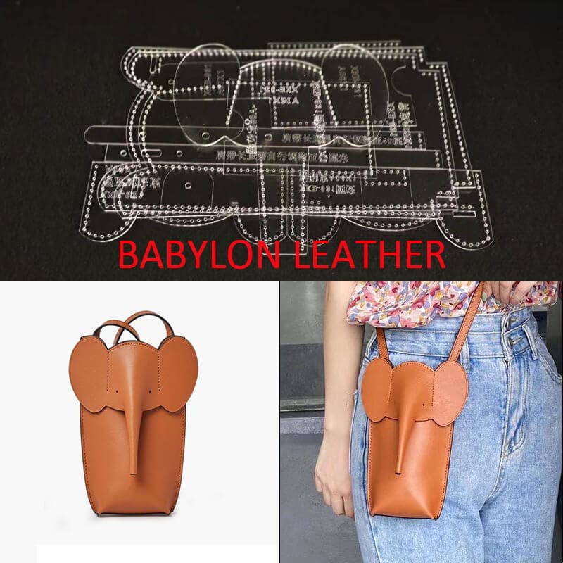 BABYLON™ Elephant Phone Bag Crossbody Pattern AAB - 693 - Babylon LeatherBabylon LeatherAAB - 693 - Kraft Board