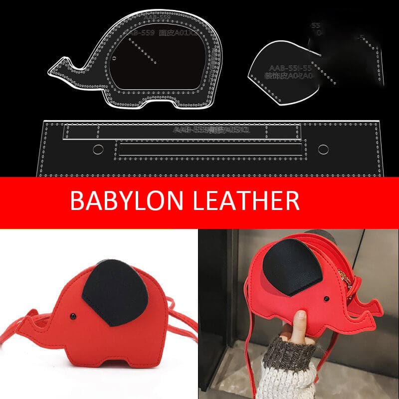 BABYLON™ Elephant - Shaped Cartoon Crossbody Bag Pattern AAB - 559 - Babylon LeatherBabylon LeatherAAB - 559 - Kraft Board