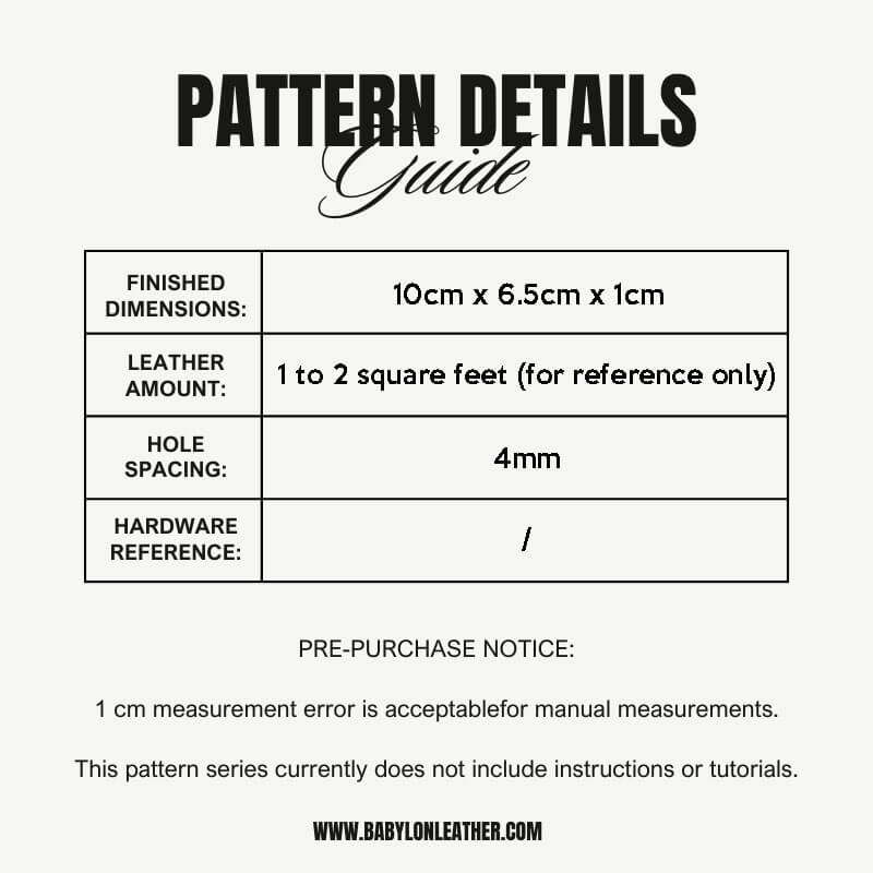BABYLON™ Fashion Card Holder Craft Pattern AAB - 725 - Babylon LeatherBabylon LeatherAAB - 725 - Kraft Board