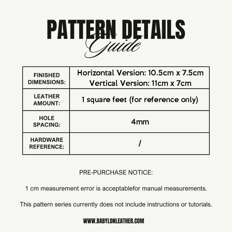 BABYLON™ Fashion Pony Card Holder Leather Pattern AAB - 757 - Babylon LeatherBabylon LeatherAAB - 757 - Kraft Board - Horizontal Version