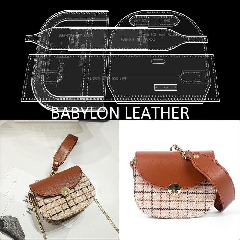 BABYLON™ Fashion Saddle Bag Pattern AAB - 803 - Babylon LeatherBabylon LeatherAAB - 803 - Kraft Board