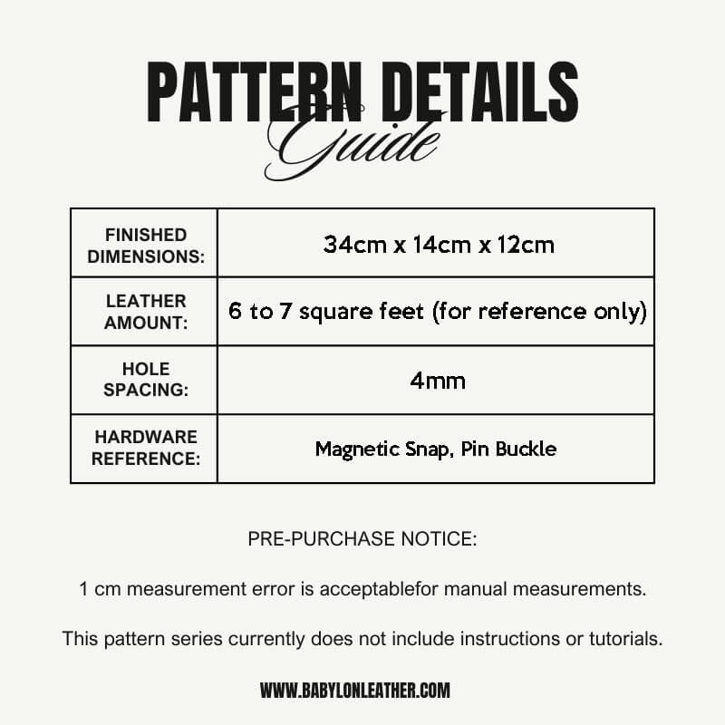 BABYLON™ Fashionable Barrel Handbag Pattern AAB - 486 - Babylon LeatherBabylon LeatherAAB - 486 - Kraft Board