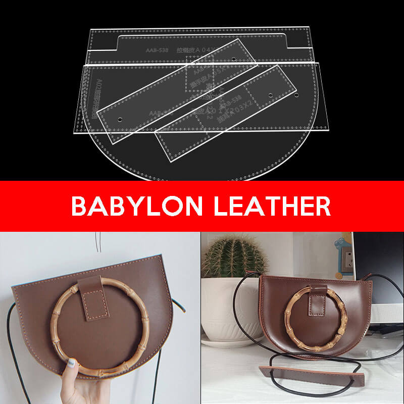 BABYLON™ Half - Moon Shoulder Bag Pattern AAB - 538 - Babylon LeatherBabylon LeatherAAB - 538 - Kraft Board