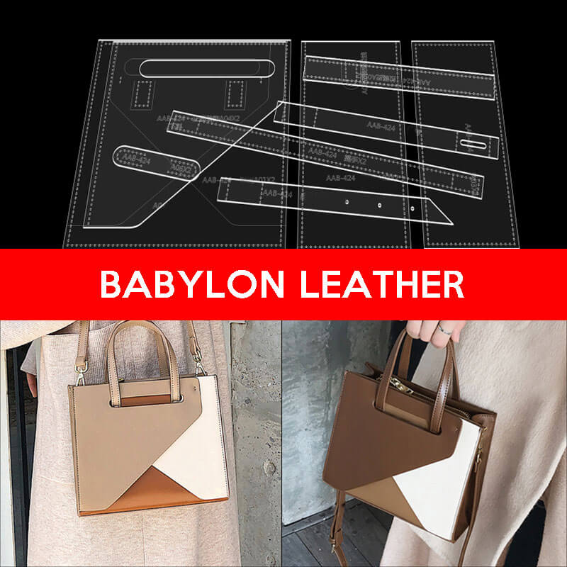 BABYLON™ Handcrafted Tote Bag Leather Pattern AAB - 424 - Babylon LeatherBabylon LeatherAAB-424-Kraft Board