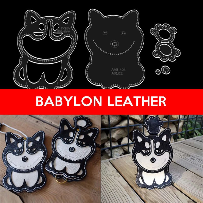 BABYLON™ Husky Key Holder Leather Pattern AAB - 405 - Babylon LeatherBabylon LeatherAAB-405-Key Bag Kraft Board