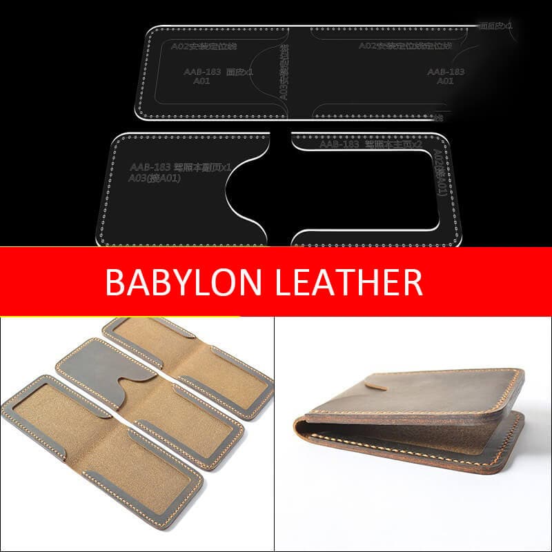 BABYLON™ ID Holder Leather Pattern AAB - 183 - Babylon LeatherBabylon LeatherAAB - 183 - Kraft Board