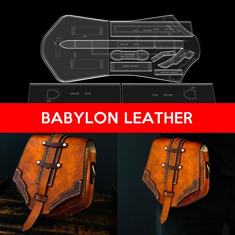 BABYLON™ Knight Waist Bag Leathercraft Pattern AAB - 838 - Babylon LeatherBabylon LeatherAAB - 838 - Kraft Board