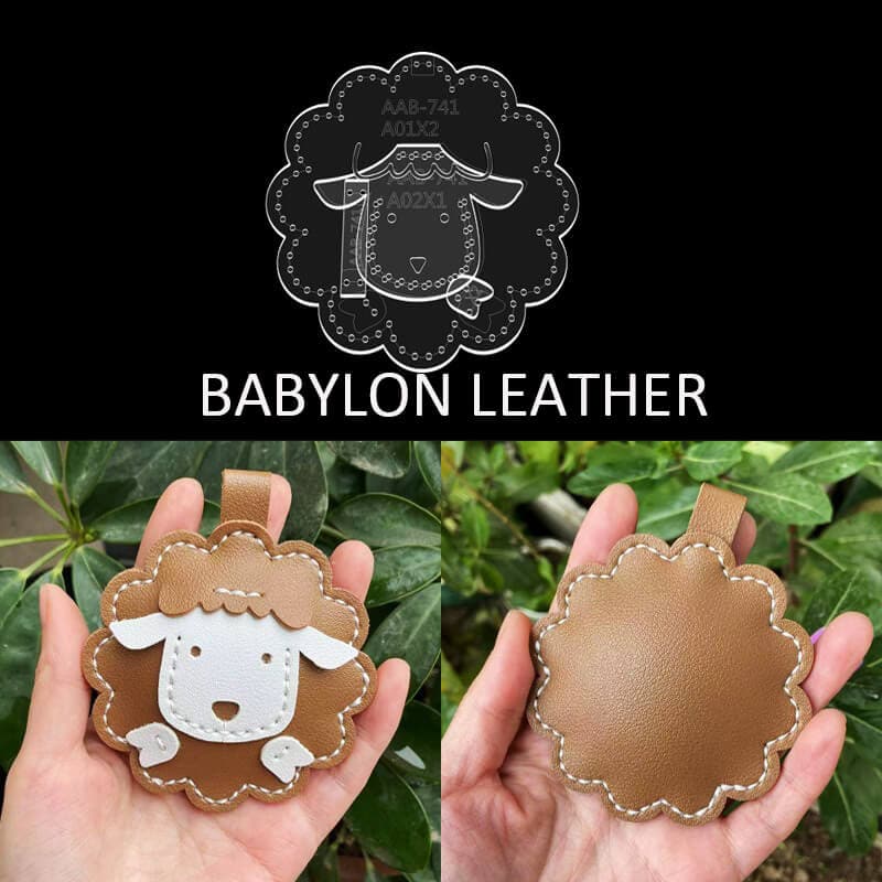 BABYLON™ Lamb Cartoon Keychain Charm Pattern AAB - 741 - Babylon LeatherBabylon LeatherAAB - 741 - Kraft Board