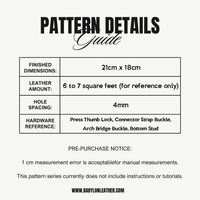 BABYLON™ Large Capacity Handbag Leather Pattern AAB - 579 - Babylon LeatherBabylon LeatherAAB - 579 - Kraft Board
