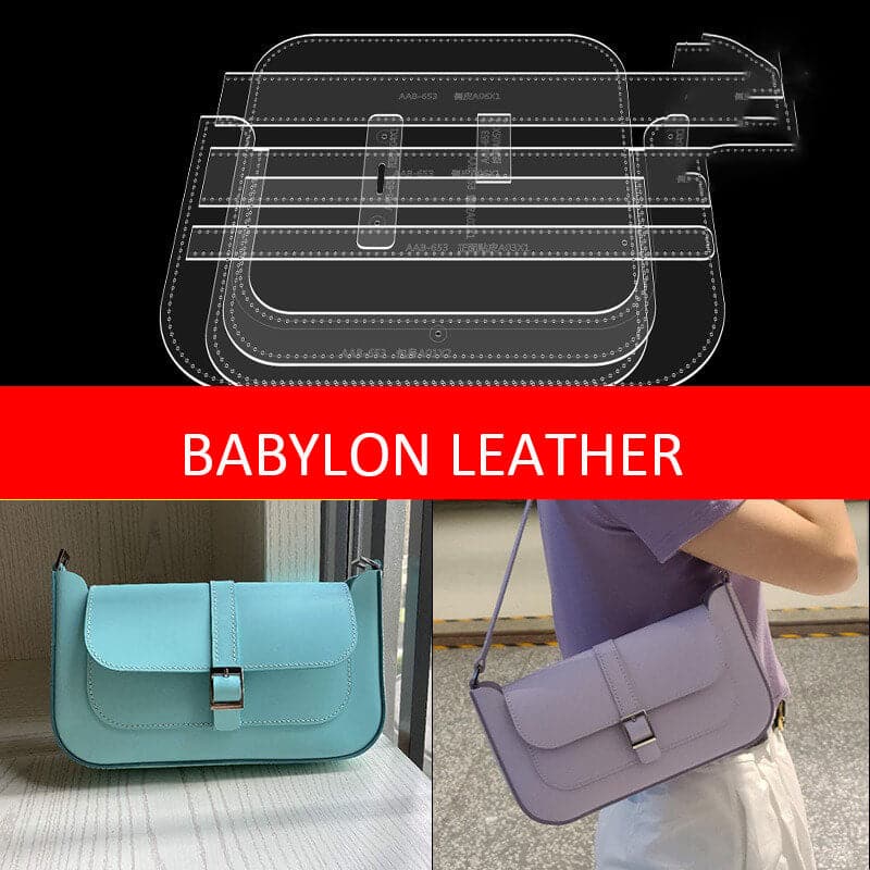 Leather Baguette Bag DIY Pattern AAB-653 – Babylon Leather