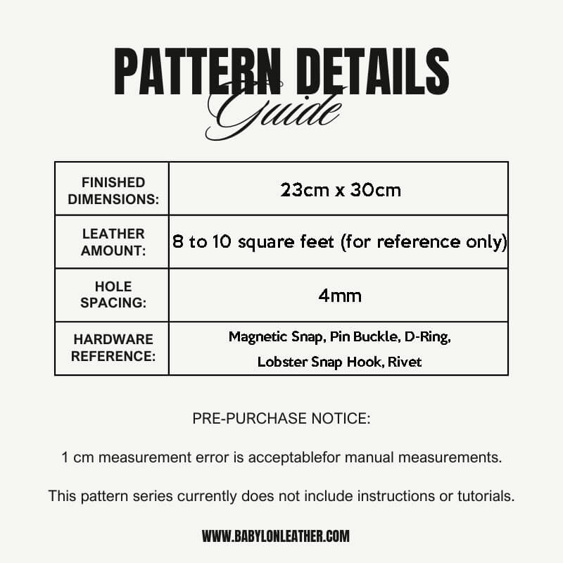 BABYLON™ Leather Briefcase DIY Pattern AAB - 581 - Babylon LeatherBabylon LeatherAAB - 581 - Kraft Board