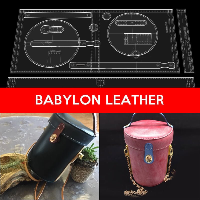 BABYLON™ Leather Bucket Bag Gift Pattern AAB - 346 - Babylon LeatherBabylon LeatherAAB-346-Kraft Board