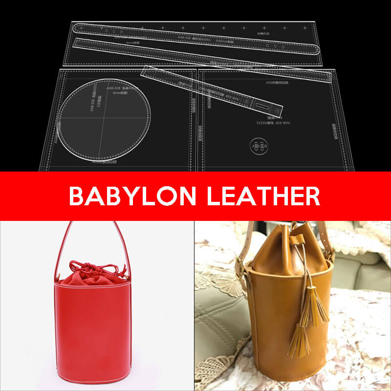 BABYLON™ Leather Bucket Bag Handmade Gift Pattern AAB - 328 - Babylon LeatherBabylon LeatherAAB - 328 - Kraft Board