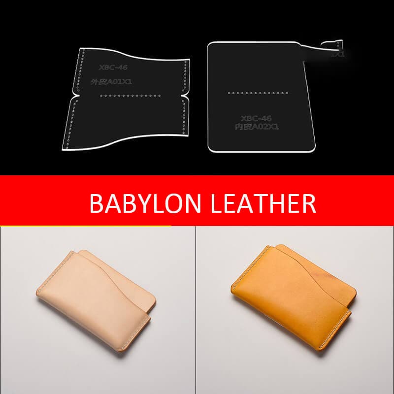 BABYLON™ Leather Card Case Pattern XBC - 46 - Babylon LeatherBabylon LeatherXBC - 46 - Kraft Board