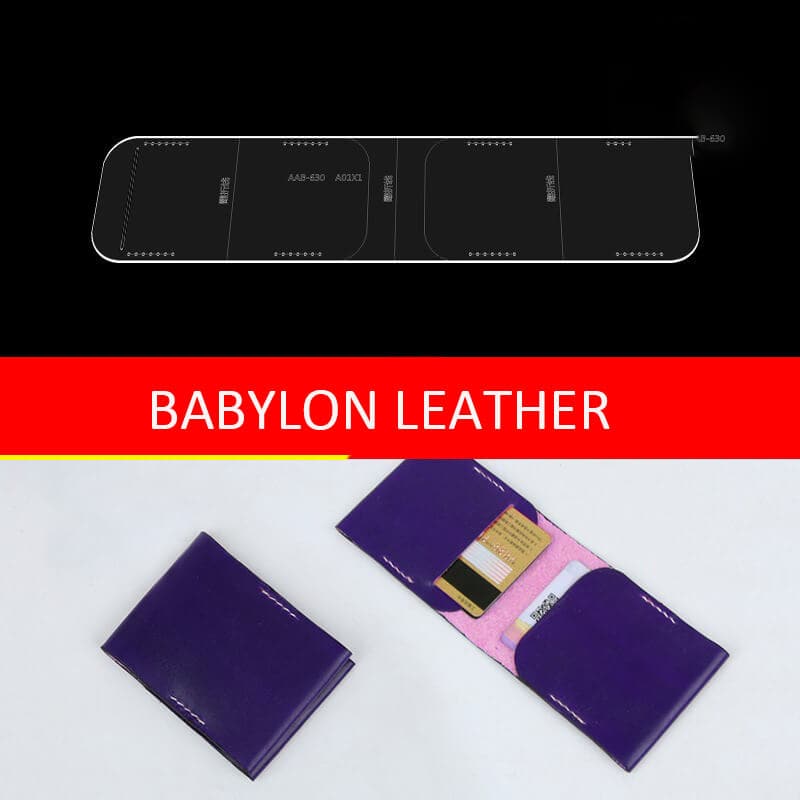 BABYLON™ Leather Card Holder DIY Craft Pattern AAB - 630 - Babylon LeatherBabylon LeatherAAB - 630 - Kraft Board