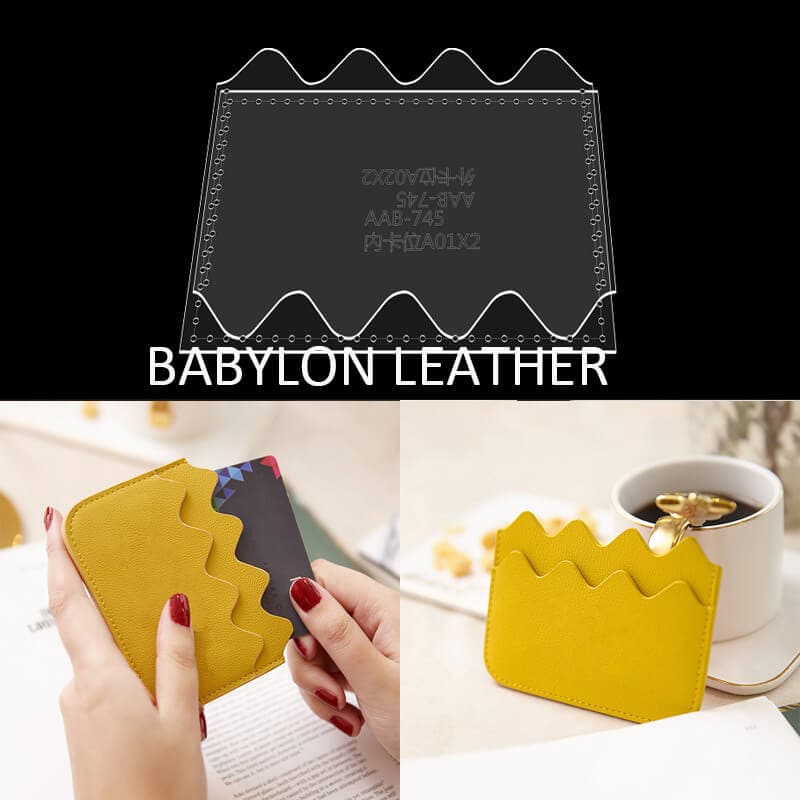 BABYLON™ Leather Card Holder DIY Pattern AAB - 745 - Babylon LeatherBabylon LeatherAAB - 745 - Kraft Board