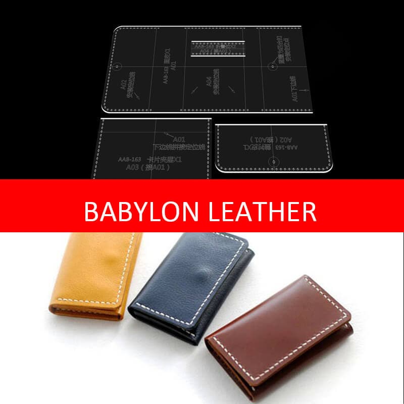 BABYLON™ Leather Cardholder DIY Handmade Pattern AAB - 163 - Babylon LeatherBabylon LeatherAAB - 163 - Kraft Board
