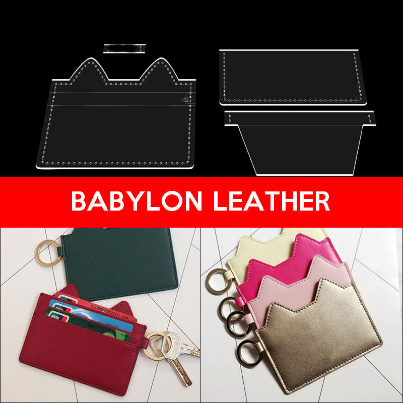BABYLON™ Leather Craft Card Holder Making Pattern BGW - 01 - Babylon LeatherBabylon LeatherBGW-01-Kraft Board