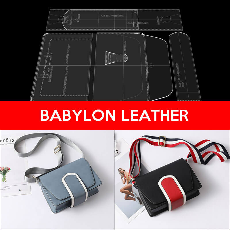 BABYLON™ Leather Crossbody Bag Craft DIY Pattern AAB - 191 - Babylon LeatherBabylon LeatherAAB - 191 - Kraft Board