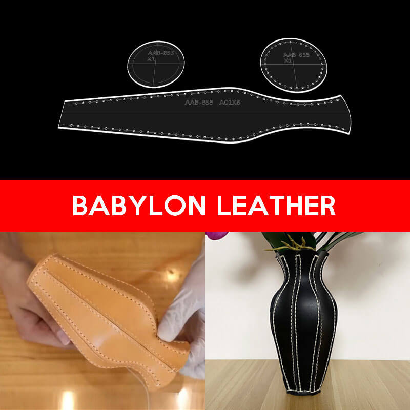 BABYLON™ Leather Decorative Vase DIY Pattern AAB - 855 - Babylon LeatherBabylon LeatherAAB - 855 - Kraft Board