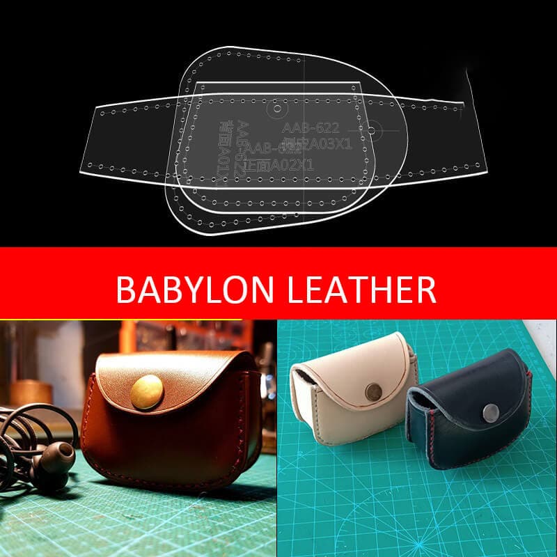 BABYLON™ Leather Earphone Case Pattern AAB - 622 - Babylon LeatherBabylon LeatherAAB - 622 - Kraft Board