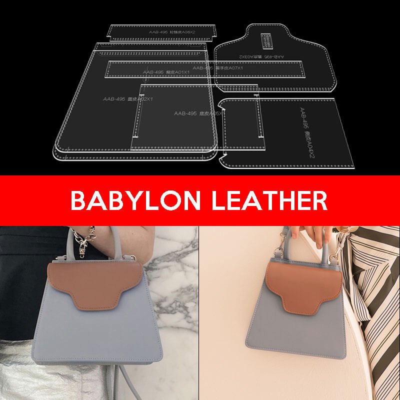 BABYLON™ Leather Handbag DIY Craft Pattern AAB - 495 - Babylon LeatherBabylon LeatherAAB - 495 - Kraft Board