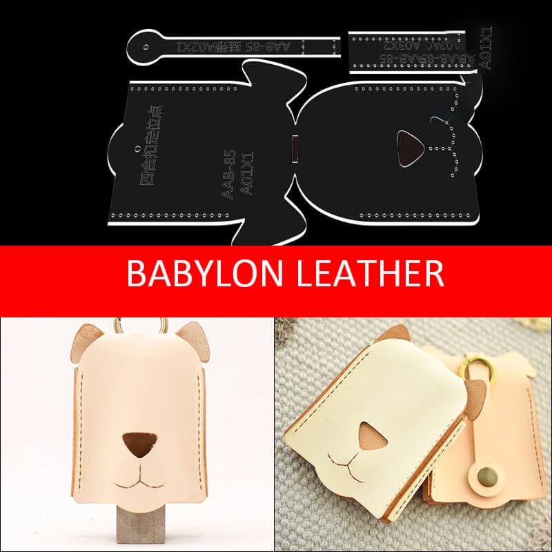 BABYLON™ Leather Key Fob Holder Pattern AAB - 85 - Babylon LeatherBabylon LeatherAAB - 85 - Kraft Board