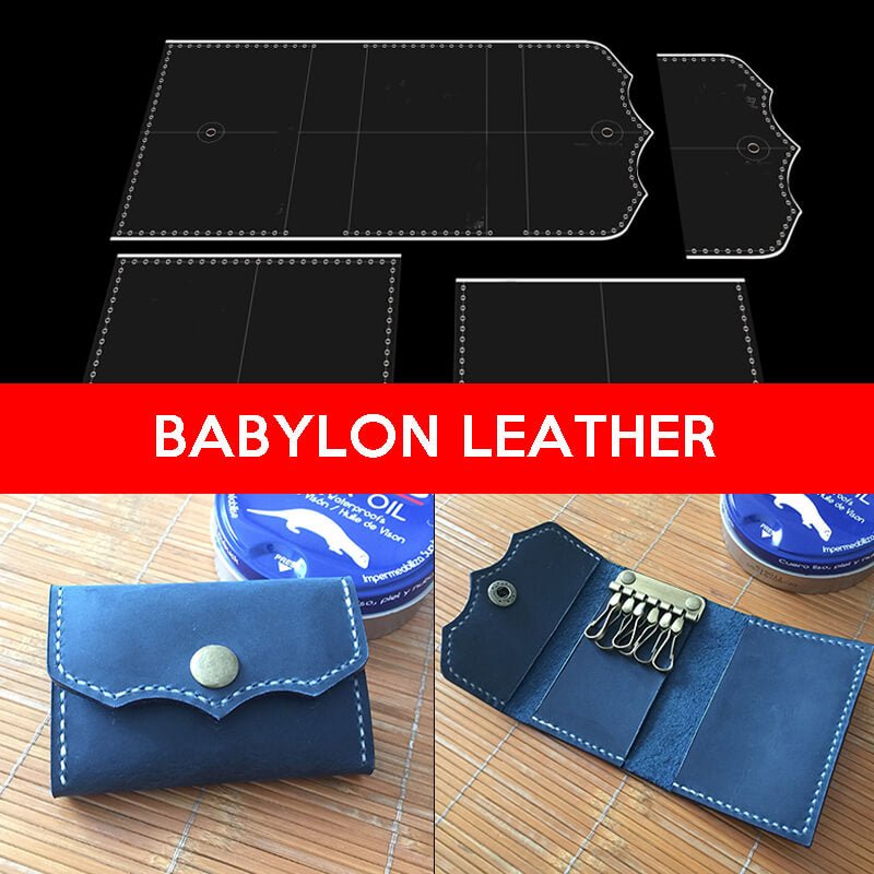 BABYLON™ Leather Key Holder DIY Gift Making Pattern AAB - 307 - Babylon LeatherBabylon LeatherAAB - 307 - Kraft Board