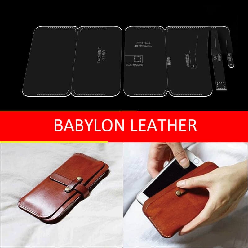 BABYLON™ Leather Long Wallet DIY Making Pattern AAB - 122 - Babylon LeatherBabylon LeatherAAB - 122 - Kraft Board - Small - 18.5x1.5cm