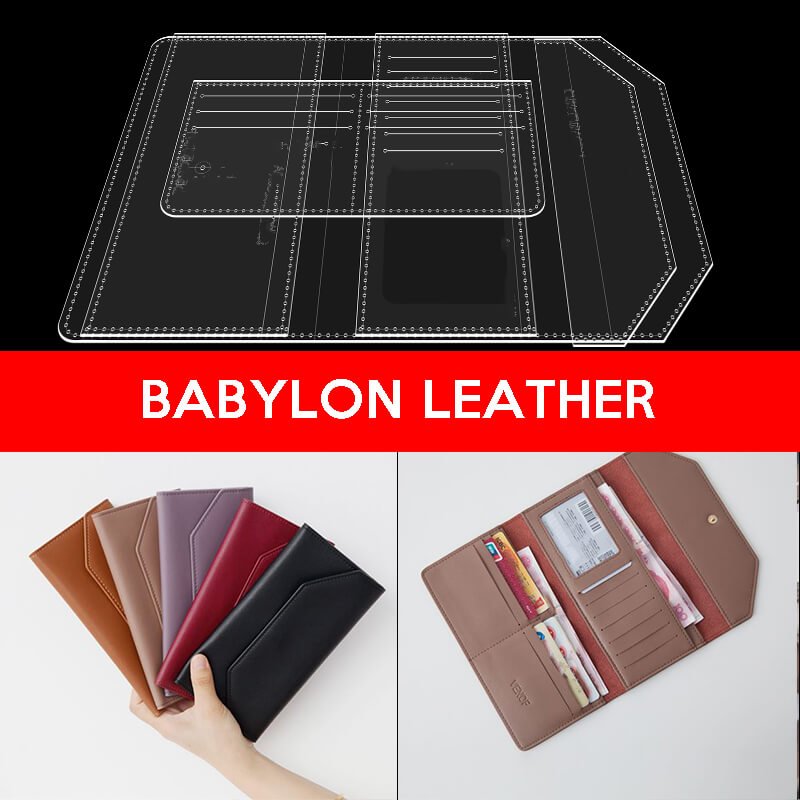 BABYLON™ Leather Long Wallet Making Pattern AAB - 542 - Babylon LeatherBabylon LeatherAAB - 542 - Kraft Board