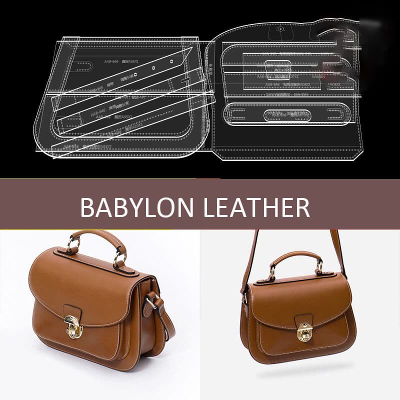 BABYLON™ Leather Saddle Bag Making Pattern AAB - 646 - Babylon LeatherBabylon LeatherAAB - 646 - Kraft Board
