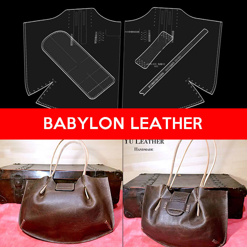 BABYLON™ Leather Shoulder Bag DIY Making Pattern AAB - 325 - Babylon LeatherBabylon LeatherAAB - 325 - Kraft Board