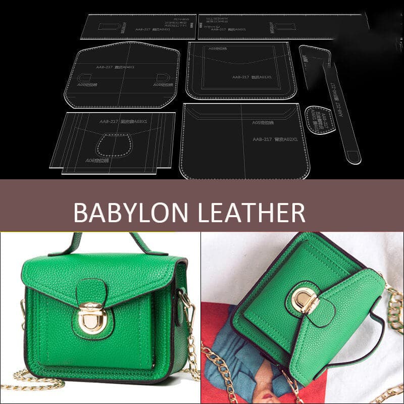 BABYLON™ Leather Shoulder Bag Gift Making Pattern AAB - 217 - Babylon LeatherBabylon LeatherAAB - 217 - Kraft Board