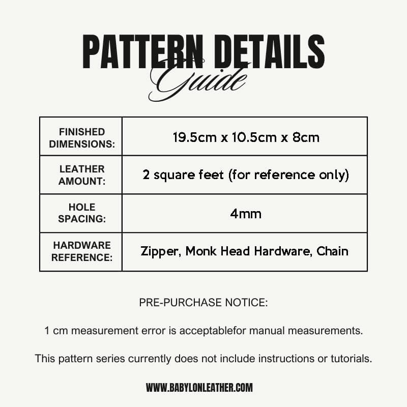 BABYLON™ Leather Shoulder Bag Pattern AAB - 343 - Babylon LeatherBabylon LeatherAAB - 343 - Kraft Board
