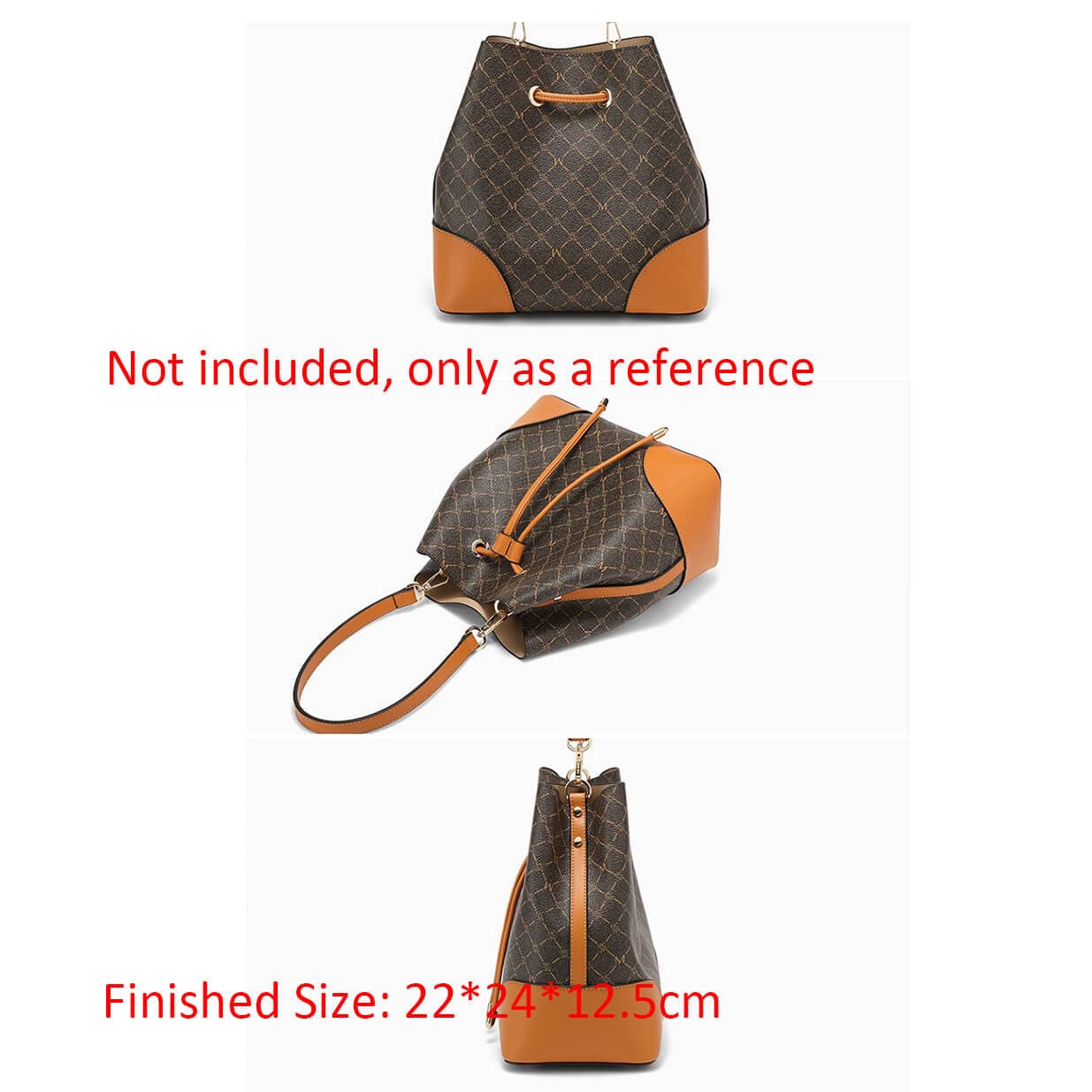 BABYLON™ Leather Shoulder Bucket Bag Pattern AAB - 680 - Babylon LeatherBabylon LeatherAAB - 680 - Kraft Board