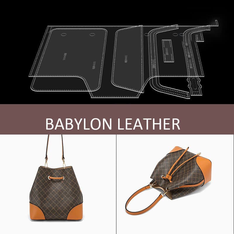 BABYLON™ Leather Shoulder Bucket Bag Pattern AAB - 680 - Babylon LeatherBabylon LeatherAAB - 680 - Kraft Board