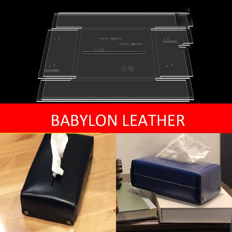 BABYLON™ Leather Tissue Box Cover Pattern AAB - 673 - Babylon LeatherBabylon LeatherAAB - 673 - Kraft Board - Medium - 20.5x11.5x8.5cm