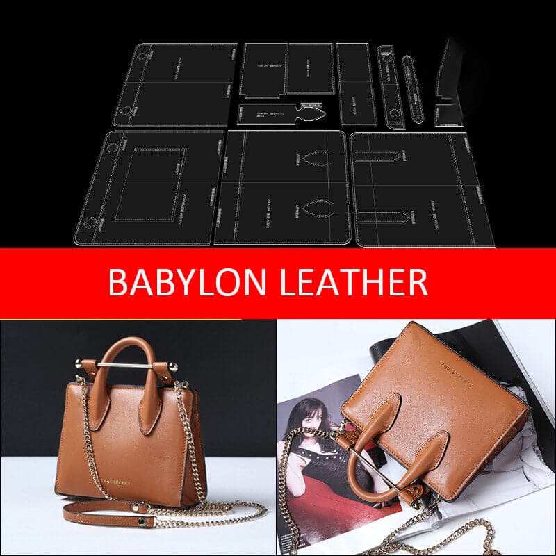 BABYLON™ Leather Tote Bag Craft Pattern AAB - 194 - Babylon LeatherBabylon LeatherAAB - 194 - Kraft Board