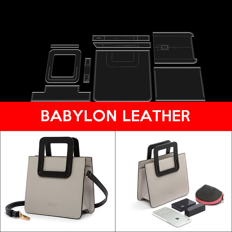 BABYLON™ Leather Tote Bag DIY Pattern AAB - 195 - Babylon LeatherBabylon LeatherAAB - 195 - Kraft Board - Medium