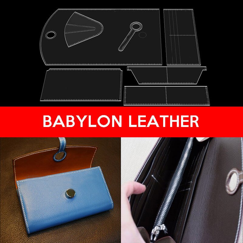 BABYLON™ Long Wallet Gift Pattern for Him AAB - 304 - Babylon LeatherBabylon LeatherAAB - 304 - Kraft Board