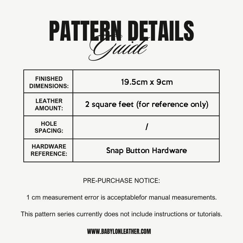 BABYLON™ Long Wallet Leather Pattern AAB - 568 - Babylon LeatherBabylon LeatherAAB - 568 - Kraft Board