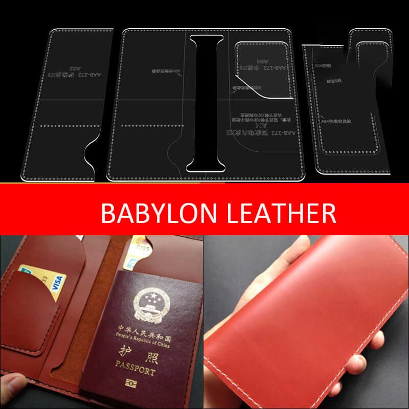 BABYLON™ Long Wallet & Passport Holder Handmade Pattern AAB - 172 - Babylon LeatherBabylon LeatherAAB - 172 - Kraft Board