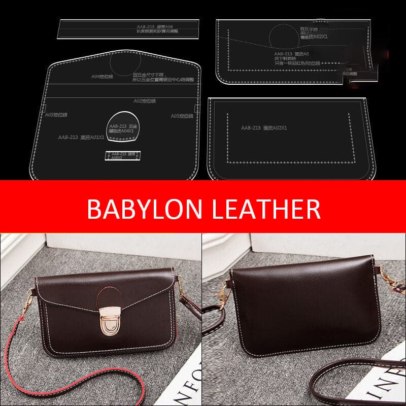 BABYLON™ Love Gift Crossbody Bag Making Pattern AAB - 213 - Babylon LeatherBabylon LeatherAAB - 213 - Kraft Board