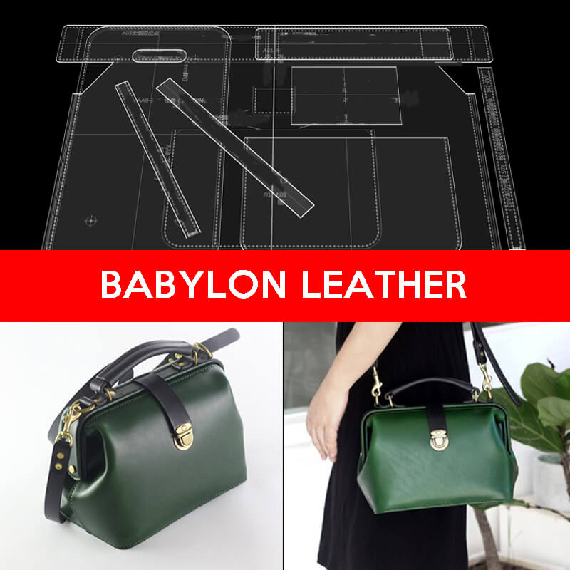 BABYLON™ Luxurious Shoulder Bag Leather Craft Pattern AAB - 296 - Babylon LeatherBabylon LeatherAAB - 296 - Kraft Board
