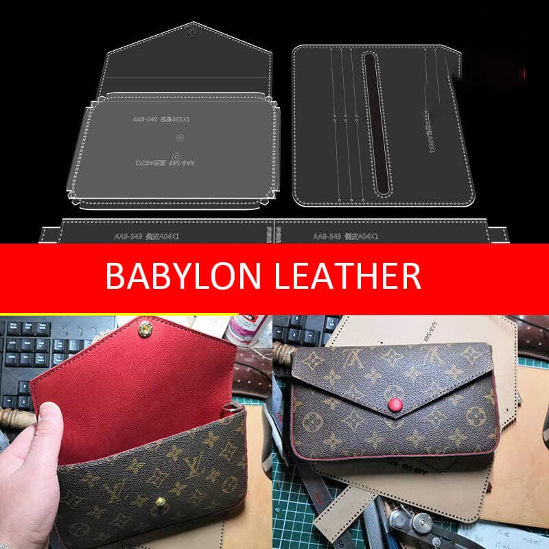 BABYLON™ LV - Style Clutch DIY Pattern AAB - 549 - Babylon LeatherBabylon LeatherAAB - 549 - Kraft Board