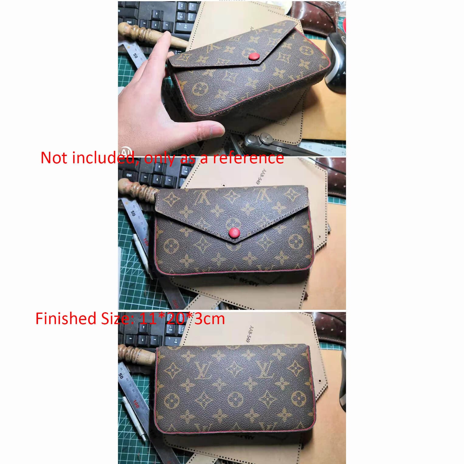 BABYLON™ LV - Style Clutch DIY Pattern AAB - 549 - Babylon LeatherBabylon LeatherAAB - 549 - Kraft Board