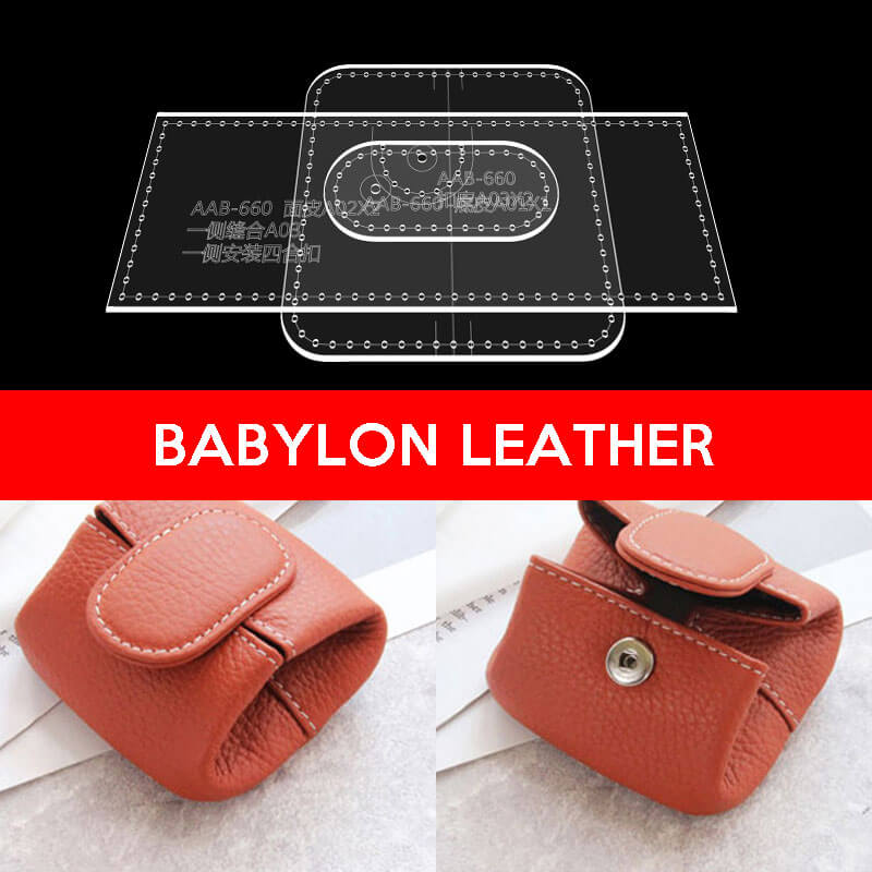 BABYLON™ Magnetic Closure Coin Purse Pattern AAB - 660 - Babylon LeatherBabylon LeatherAAB - 660 - Kraft Board