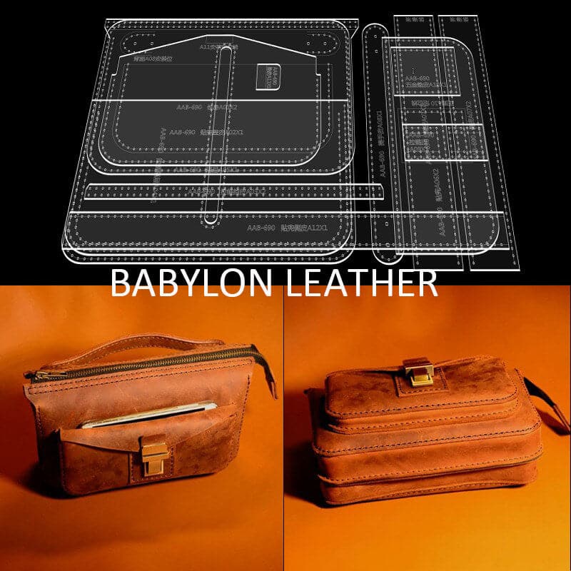 BABYLON™ Men's Business Clutch Pattern AAB - 690 - Babylon LeatherBabylon LeatherAAB - 690 - Kraft Board
